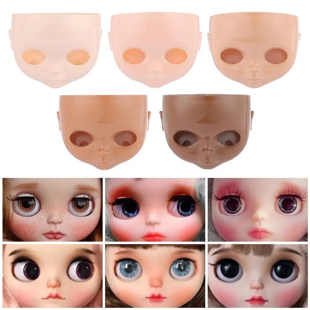 1PC Makeup Doll Heads Doll Face DIY Eyelashes Makeup Practice Model Training Head Makeup Changing Tool Toy Doll Acce